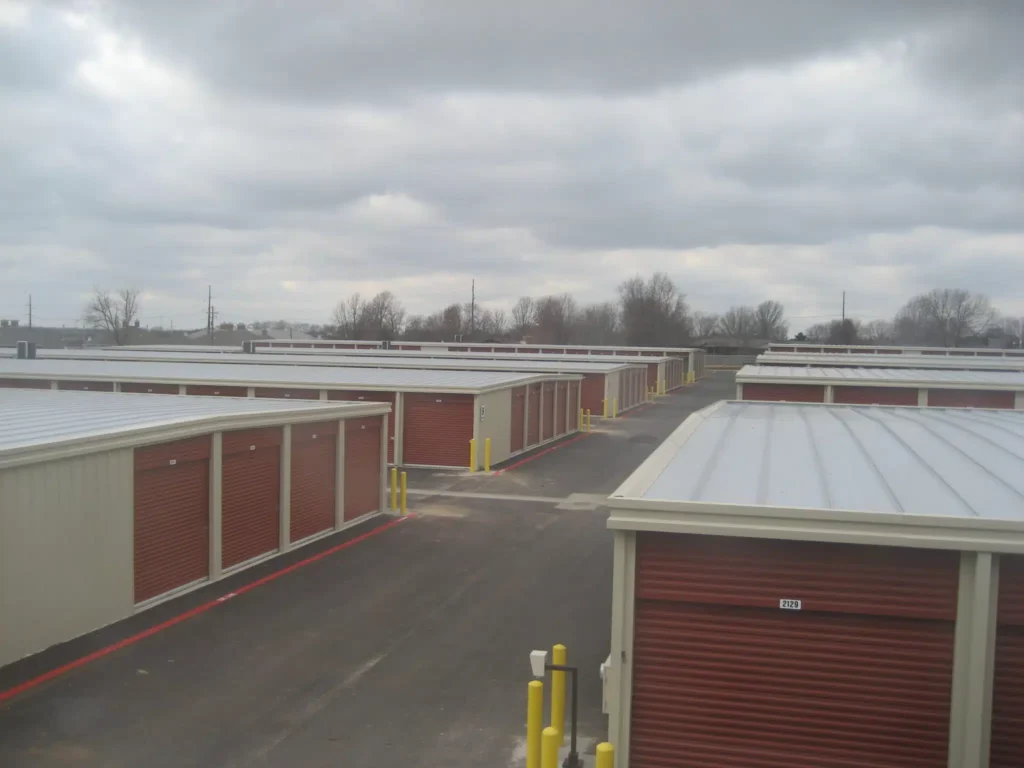 Mini storage post-frame building